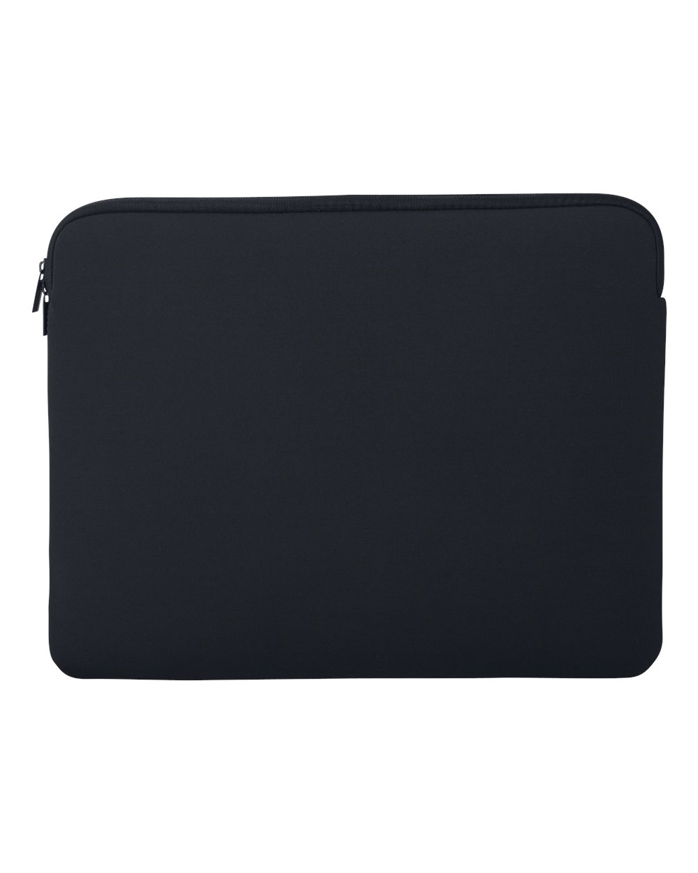 Front View of Black Neoprene 15" Laptop Sleeve - 1715