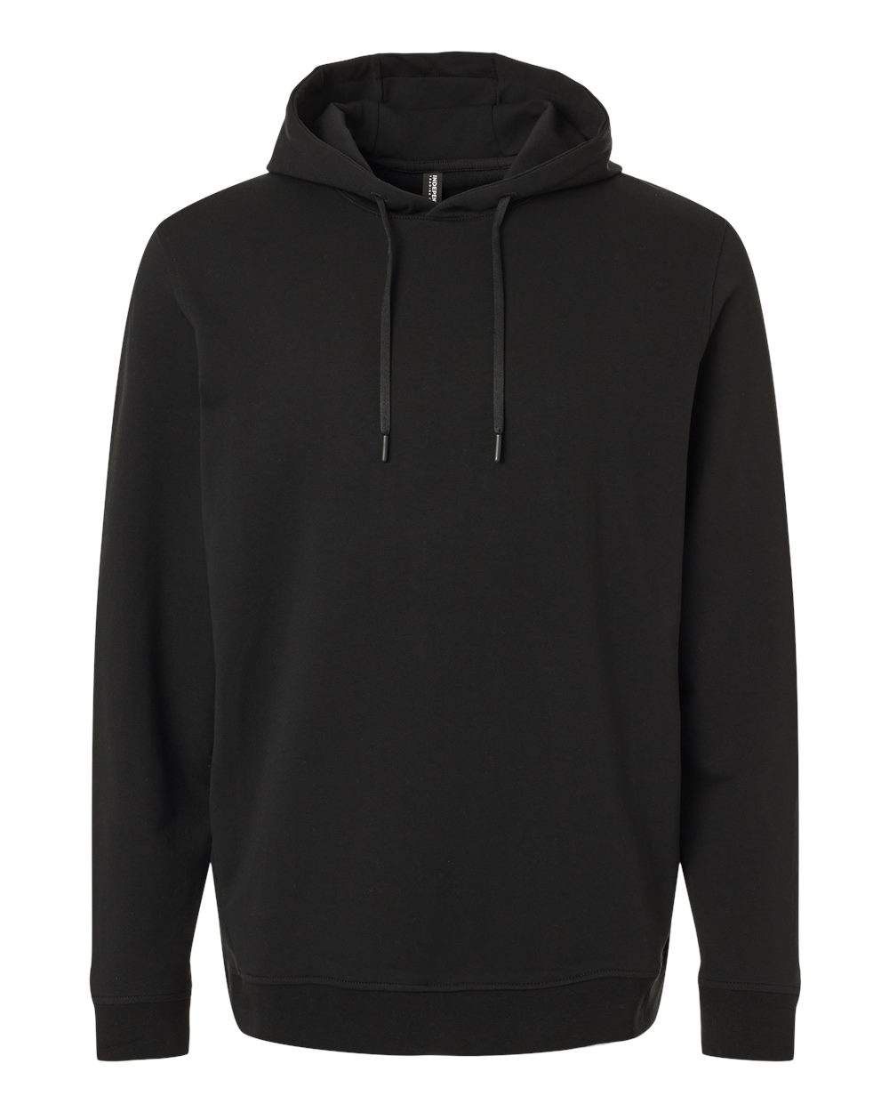 Front View of Black Perform Hooded Sweatshirt - EXP25PH