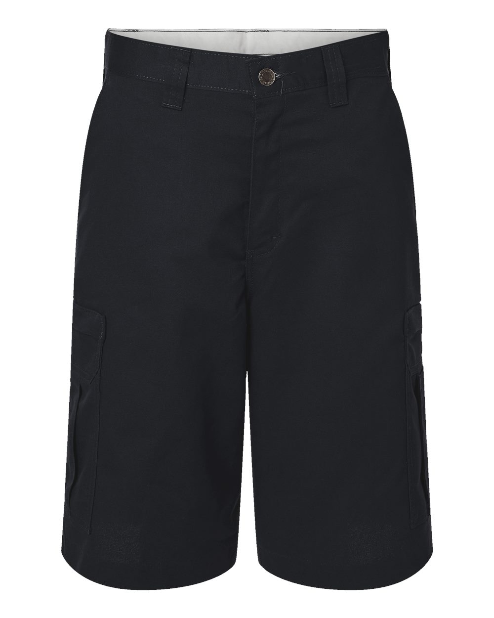 Front View of Black Premium 11" Industrial Cargo Shorts - Odd Sizes - LR42ODD