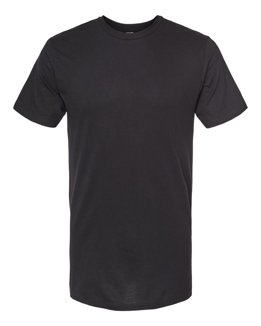 Front View of Black Premium Cotton Blend T-Shirt - 541