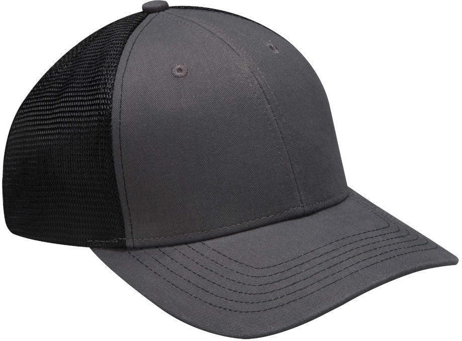 Front View of Black Prodigy Cap - PR102