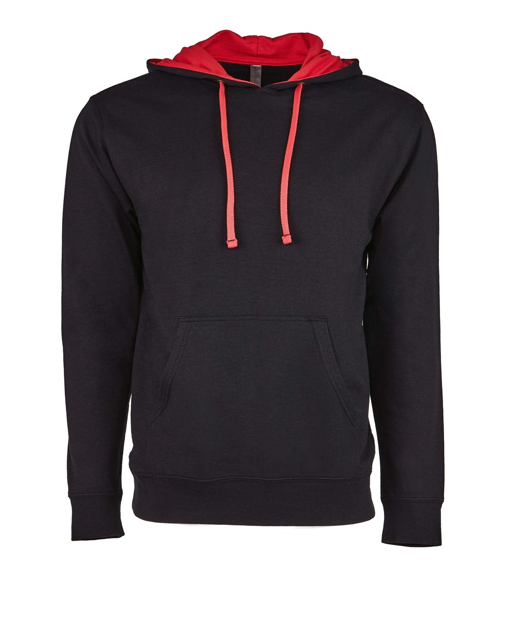 Front View of Black/ Red Laguna Hoodie - 9301
