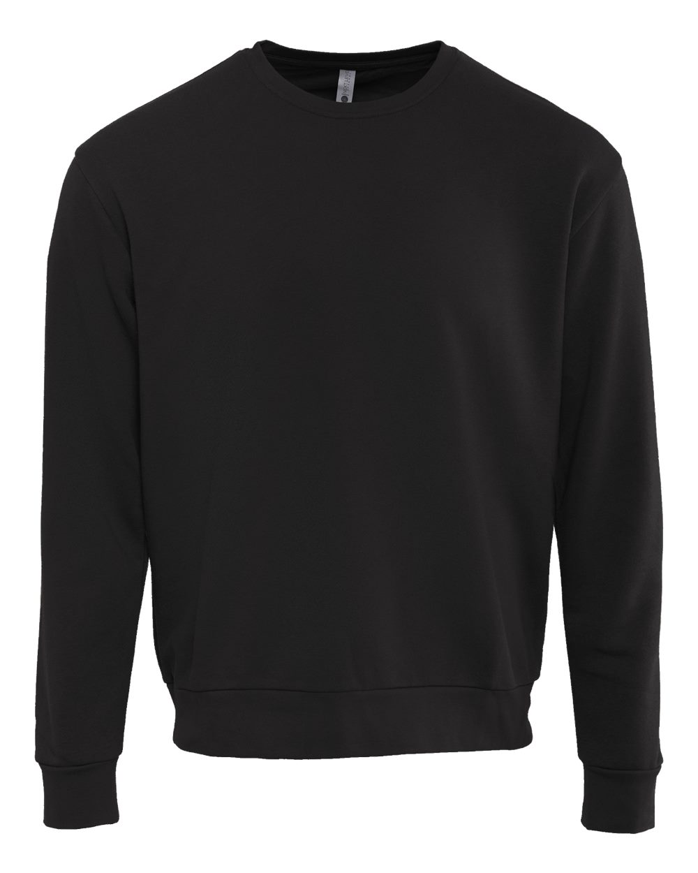 Front View of Black Santa Barbara Sweatshirt - 9003