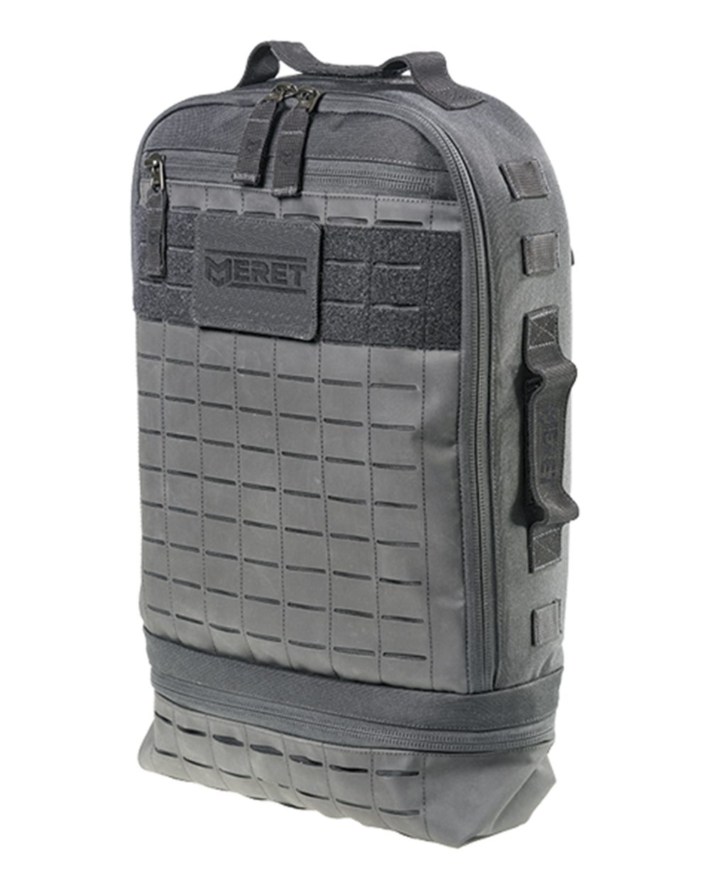 Front View of Black SAVIOR7™ PRO Black Backpack - M5023