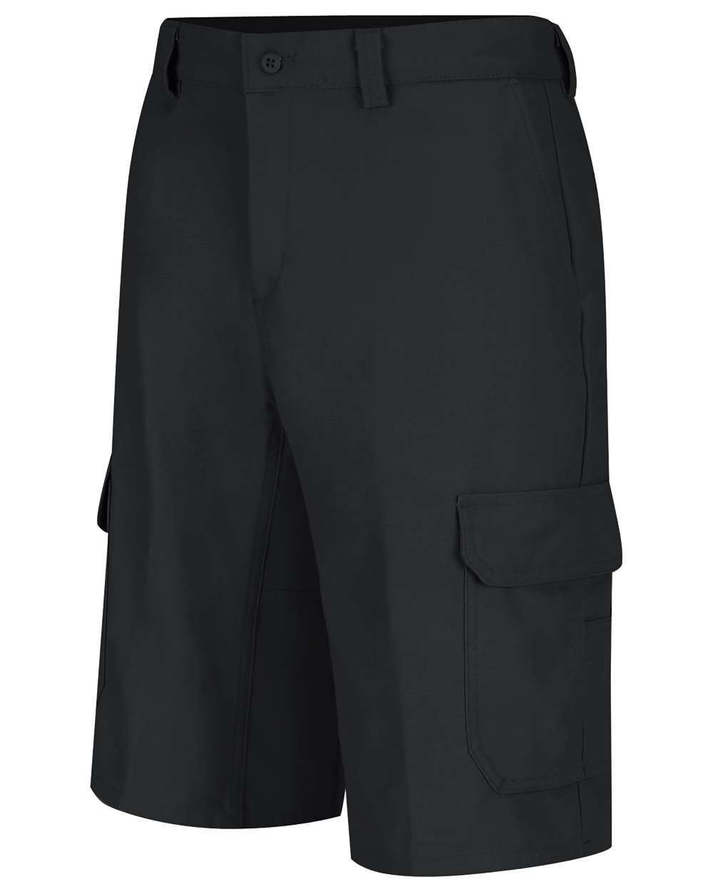 Front View of Black - Size 50W Functional Cargo Shorts - WP90