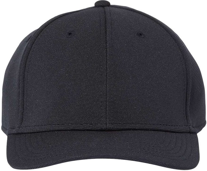 Front View of Black Sustainable Performance Cap - SAND