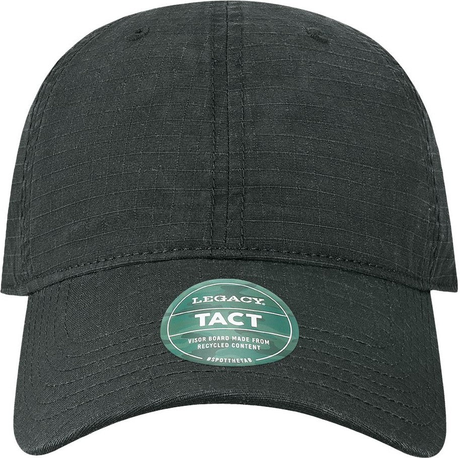 Front View of Black Tacticool Cap - TACT