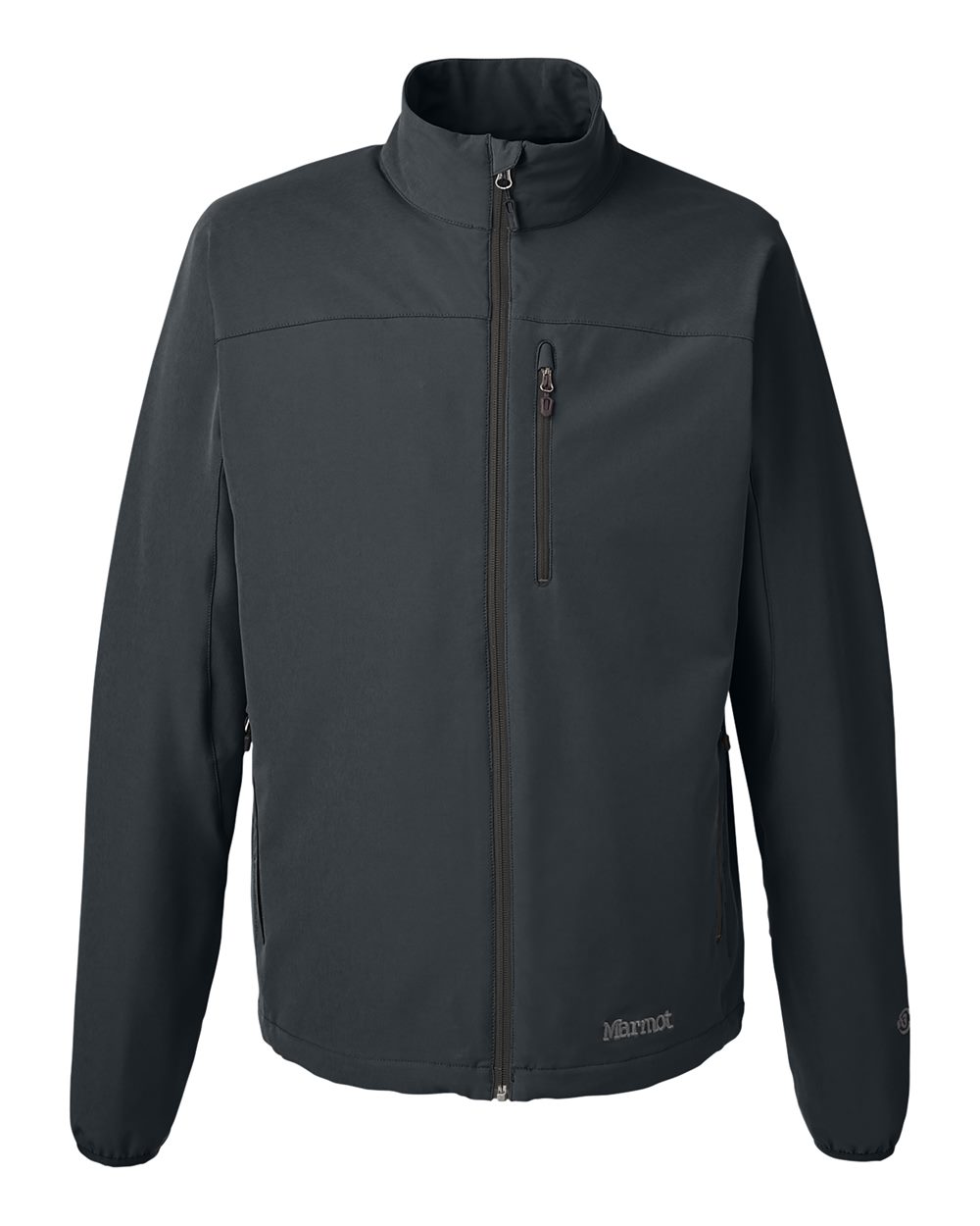 Front View of Black Tempo Lightweight Jacket - M16076