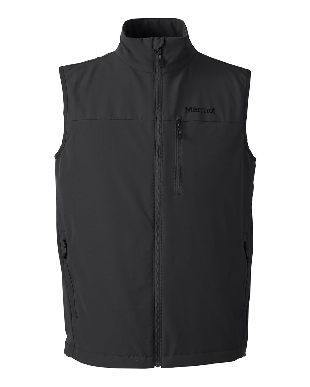 Front View of Black Tempo Vest - M16078