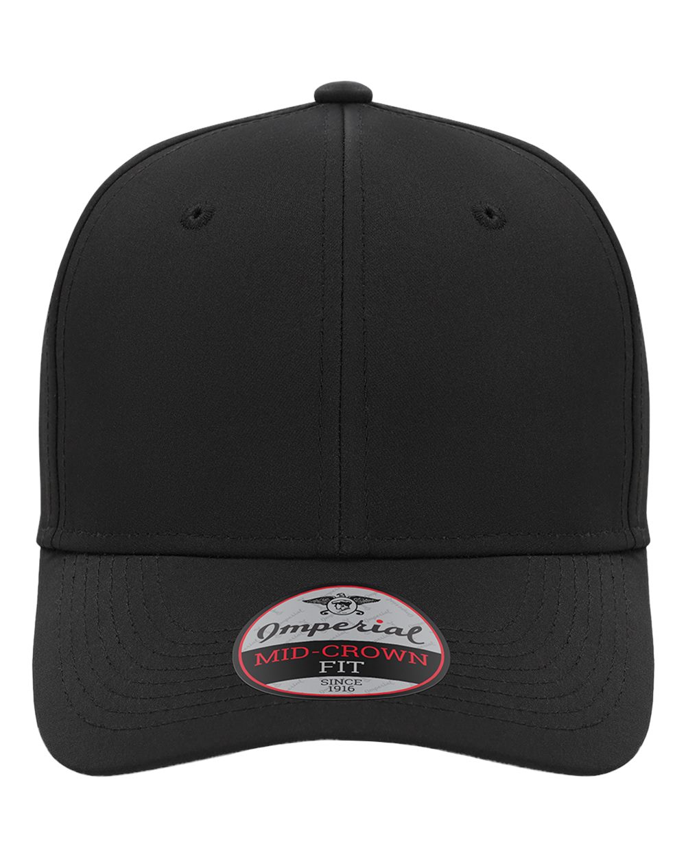 Front View of Black The Independent Cap - 7054N