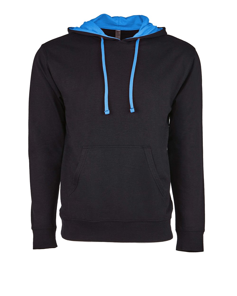Front View of Black/ Turquoise Laguna Hoodie - 9301