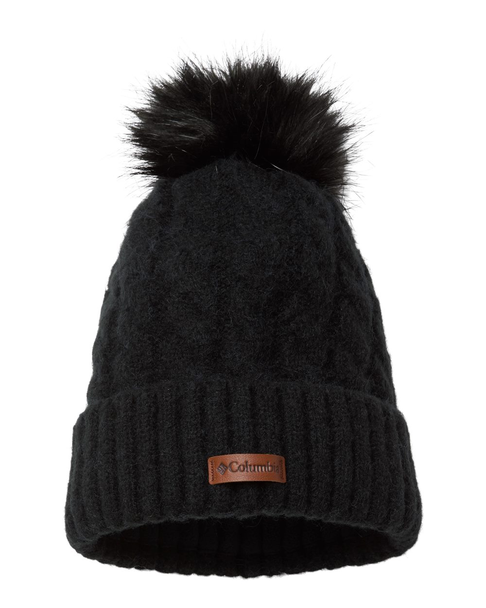 Front View of Black Winter Blur™ II Beanie - 213752