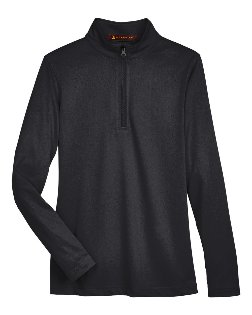 Front View of Black Women's Advantage Snag Protection Plus Quarter-Zip Pullover - M748W