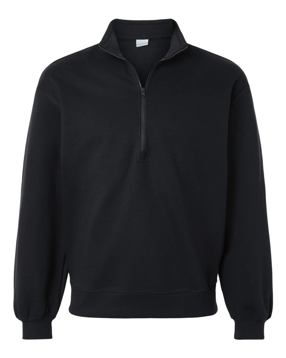 Front View of Black Women's Aldermore Half-Zip Pullover - 216515
