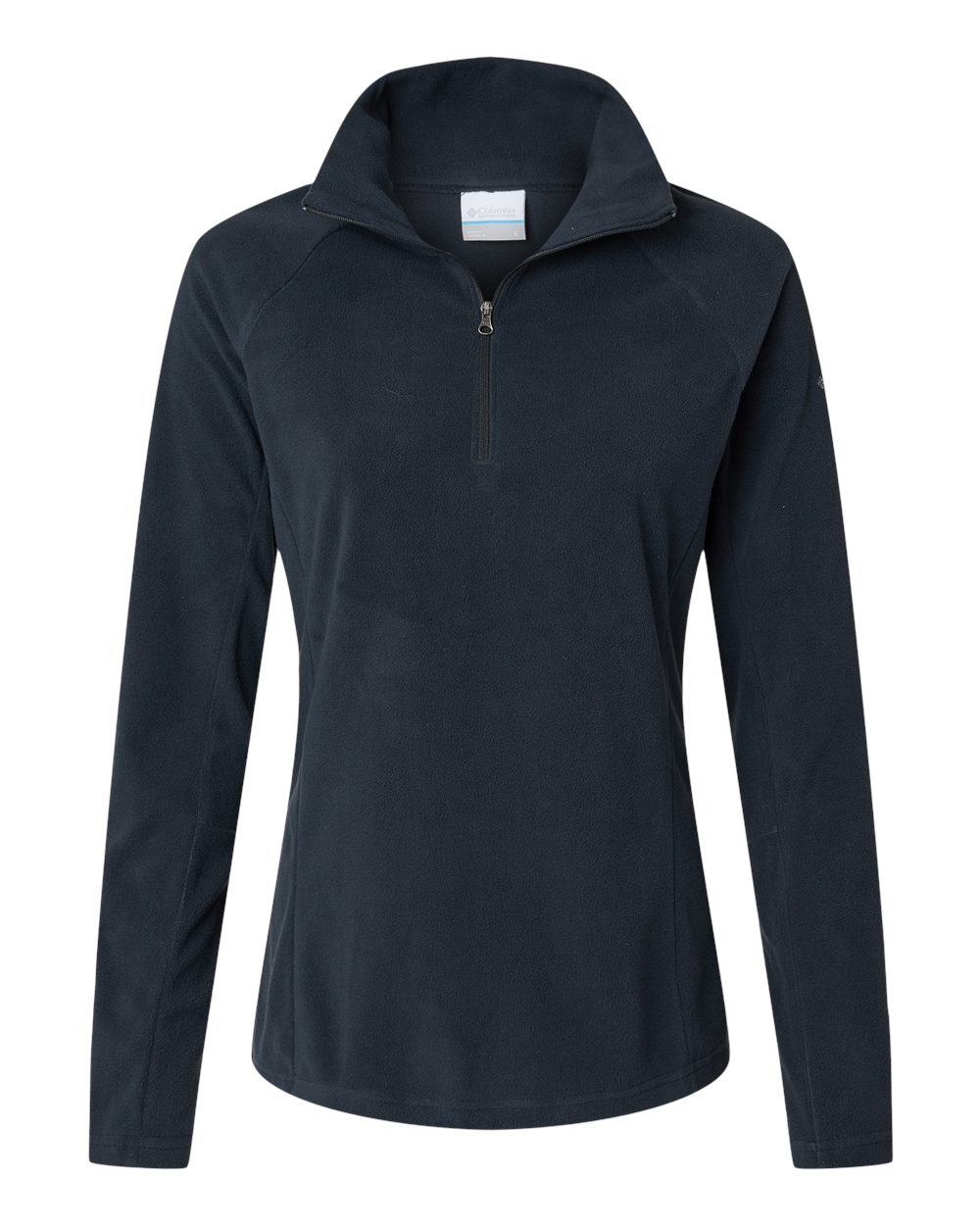 Front View of Black Women's Glacial™ IV Half-Zip Fleece Pullover - 212495