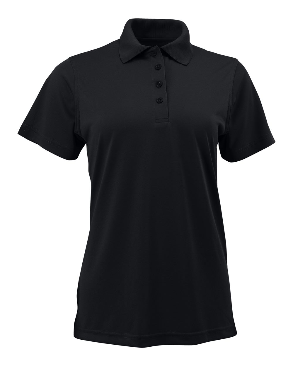 Front View of Black Women's Guardian Snag Proof Polo - 4002