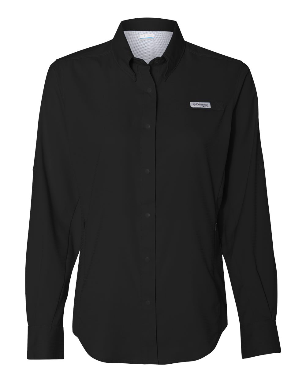 Front View of Black Women's PFG Tamiami™ II Shirt - 212465