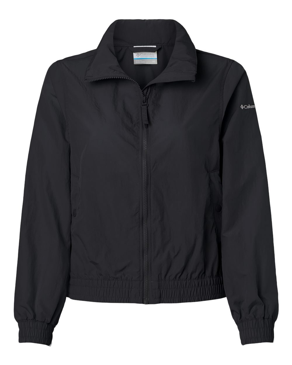 Front View of Black Women's Time Is Right™ II Windbreaker - 211658