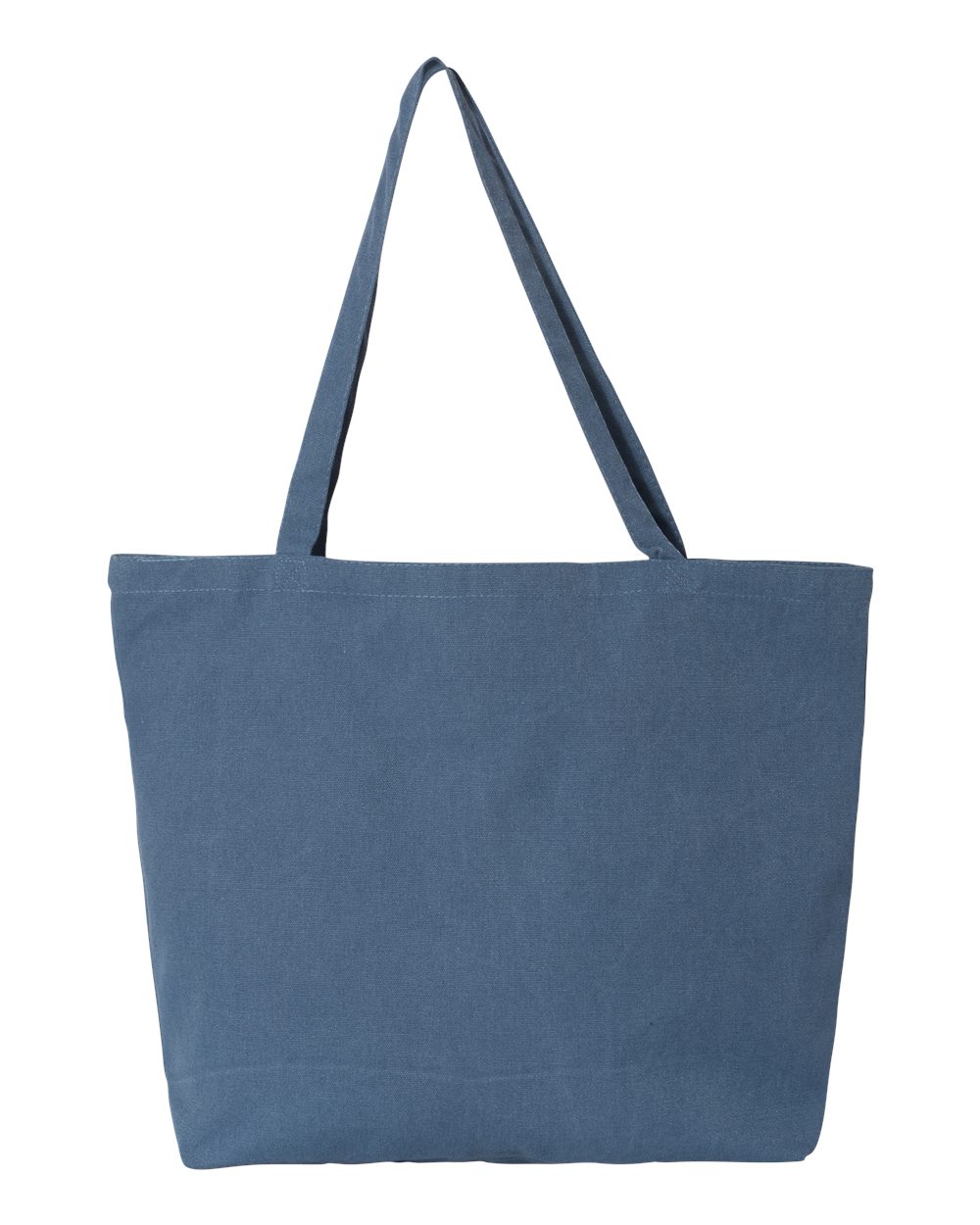 Front View of Blue Jean Seaside Pigment-Dyed Large Tote - 8507