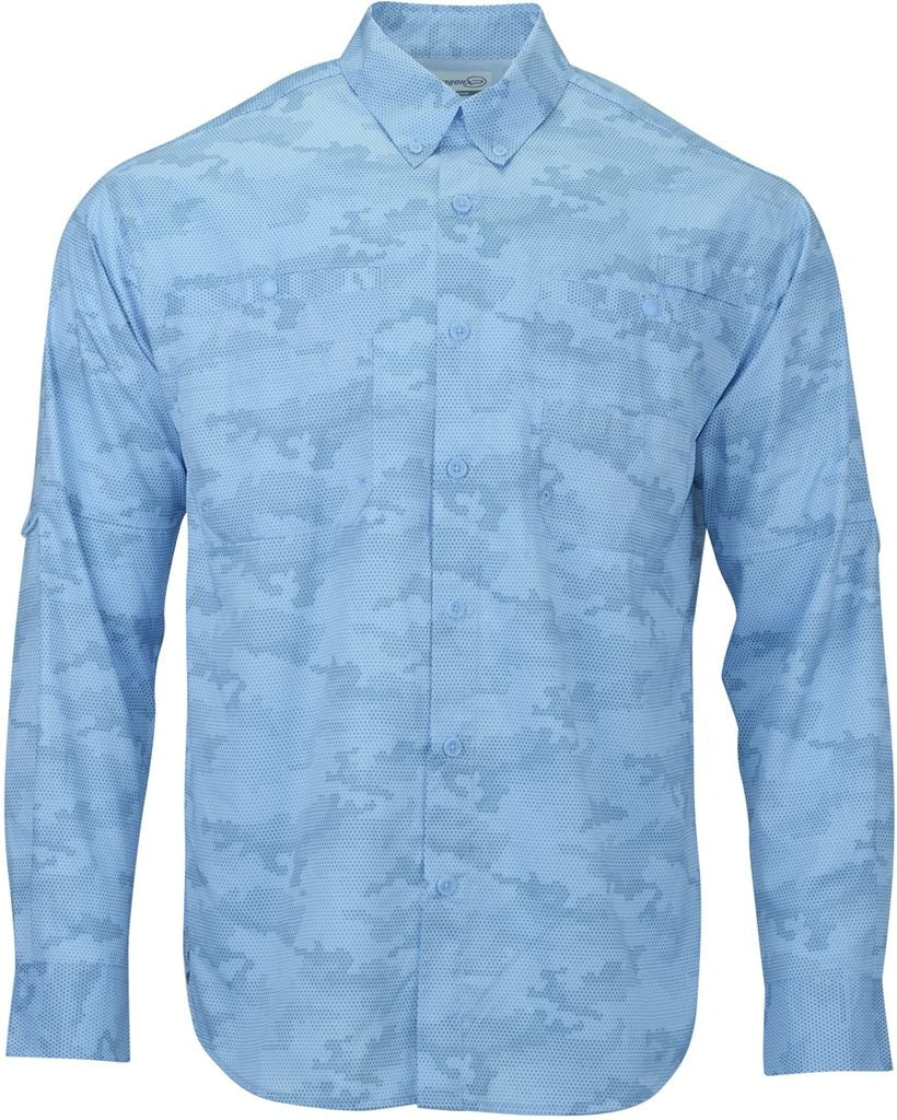 Blue Mist Buxton Sublimated Long Sleeve Fishing Shirt - 709