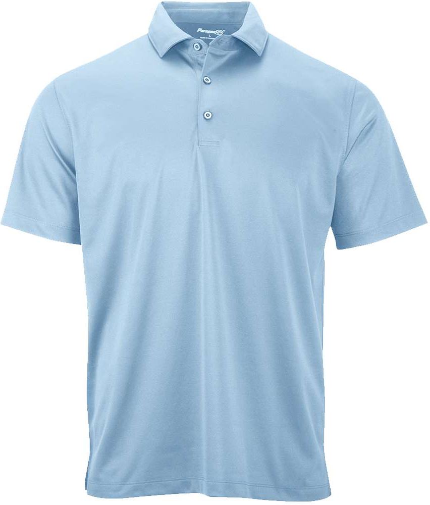 Front View of Blue Mist Preakness Micro Mesh Polo - 158