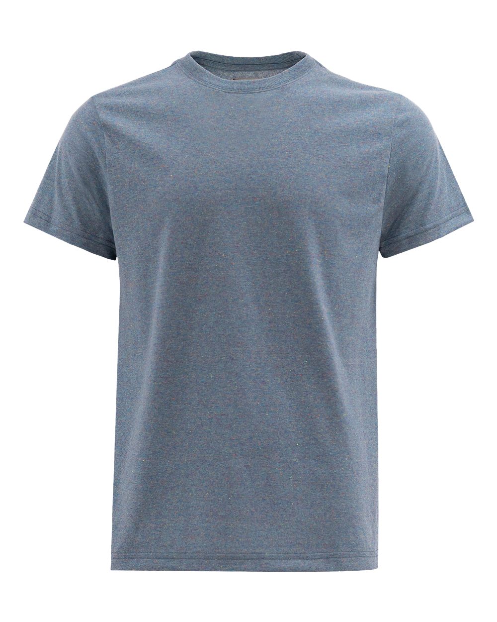 Front View of Blue Rainbow Eco T-Shirt - EC100