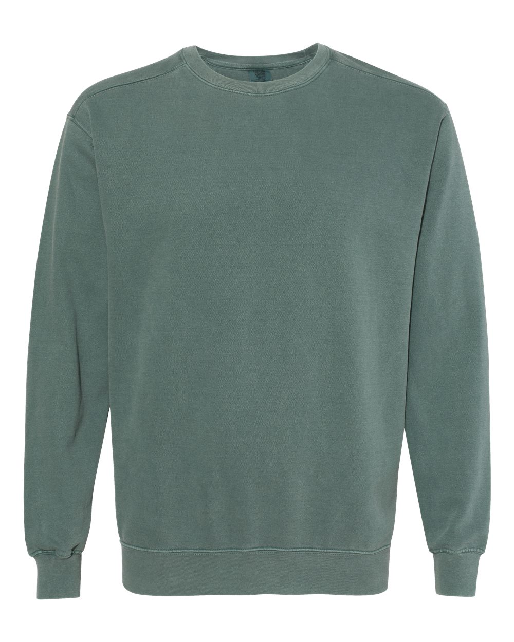 Front View of Blue Spruce Garment-Dyed Sweatshirt - 1566