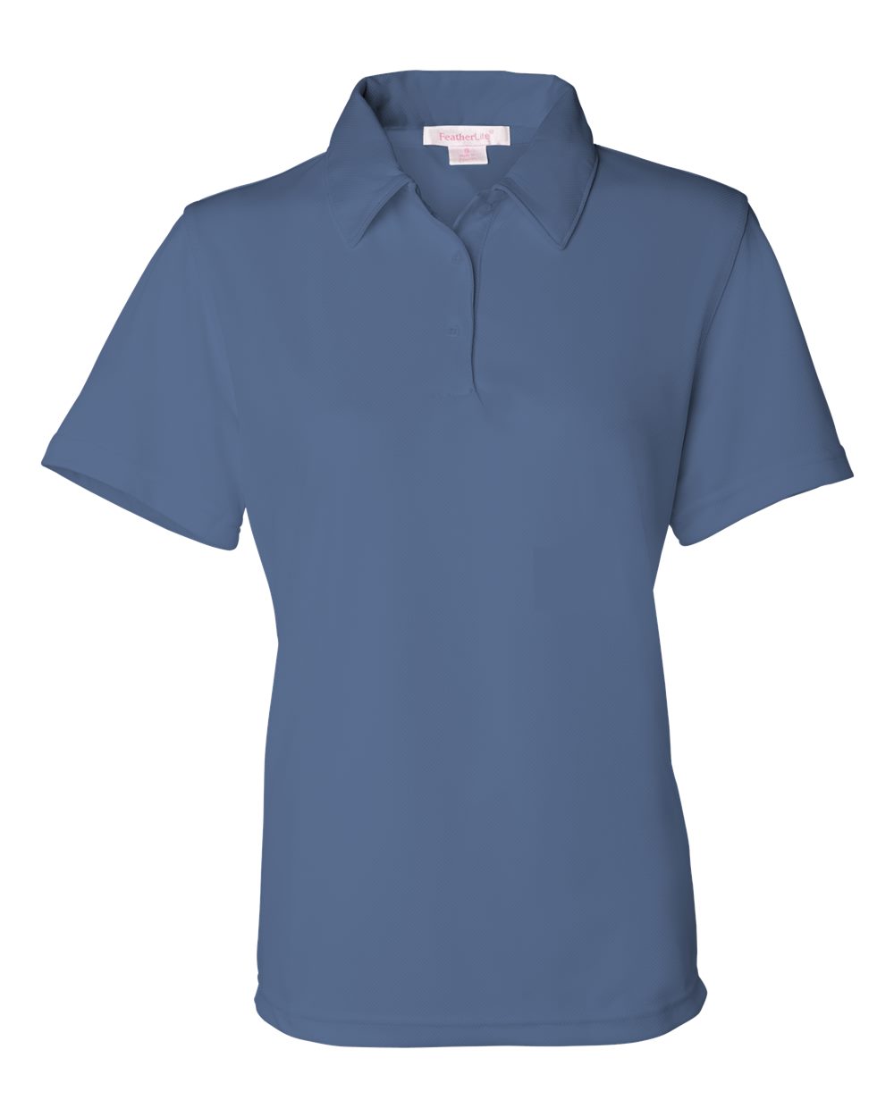 Front View of Blueberry Women's Moisture Free Mesh Polo - 5469