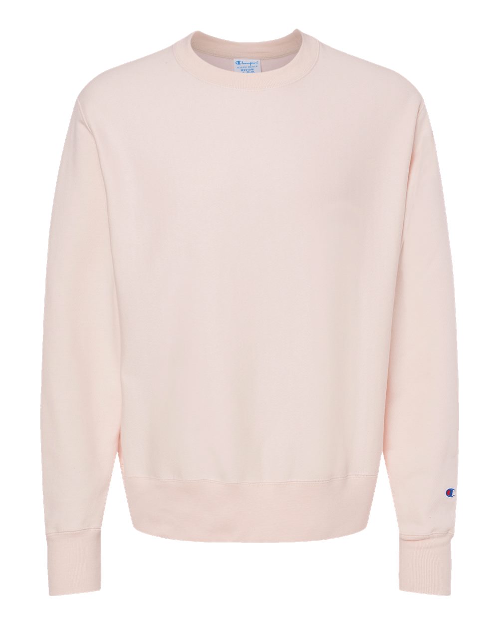 Front View of Body Blush Reverse Weave® Crewneck Sweatshirt - S149