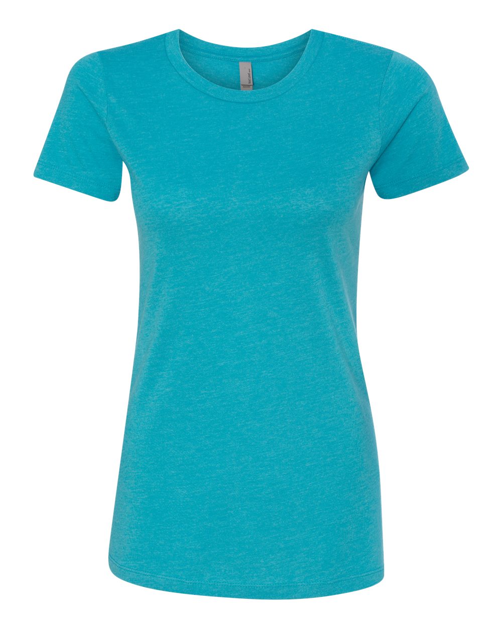 Front View of Bondi Blue Women’s CVC T-Shirt - 6610