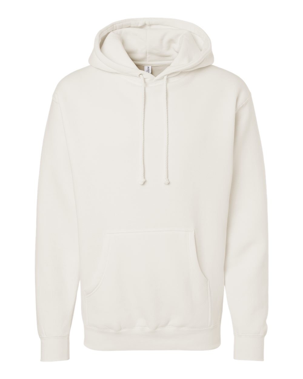 Front View of Bone Heavyweight Hooded Sweatshirt - IND4000