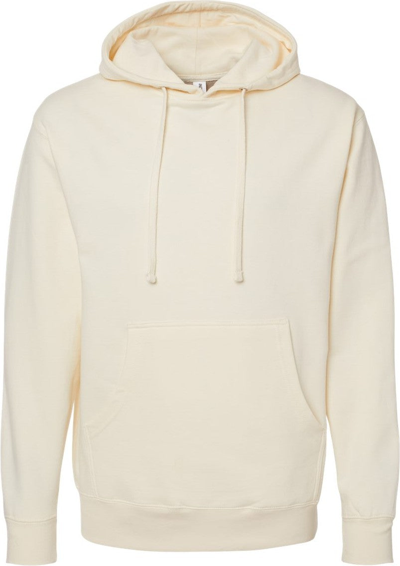 Front View of Bone Midweight Hooded Sweatshirt - SS4500