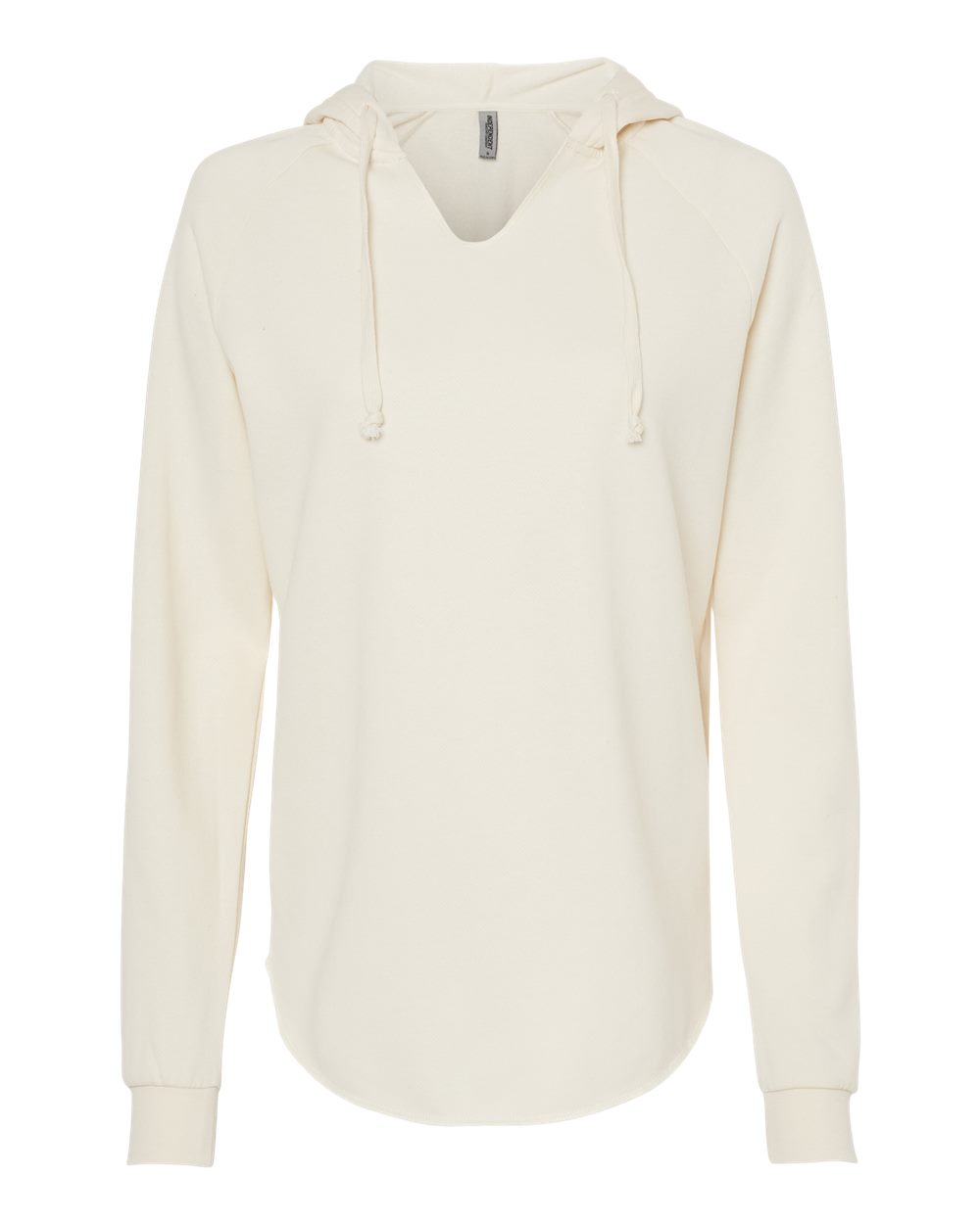 Front View of Bone Women’s Lightweight California Wave Wash Hooded Sweatshirt - PRM2500