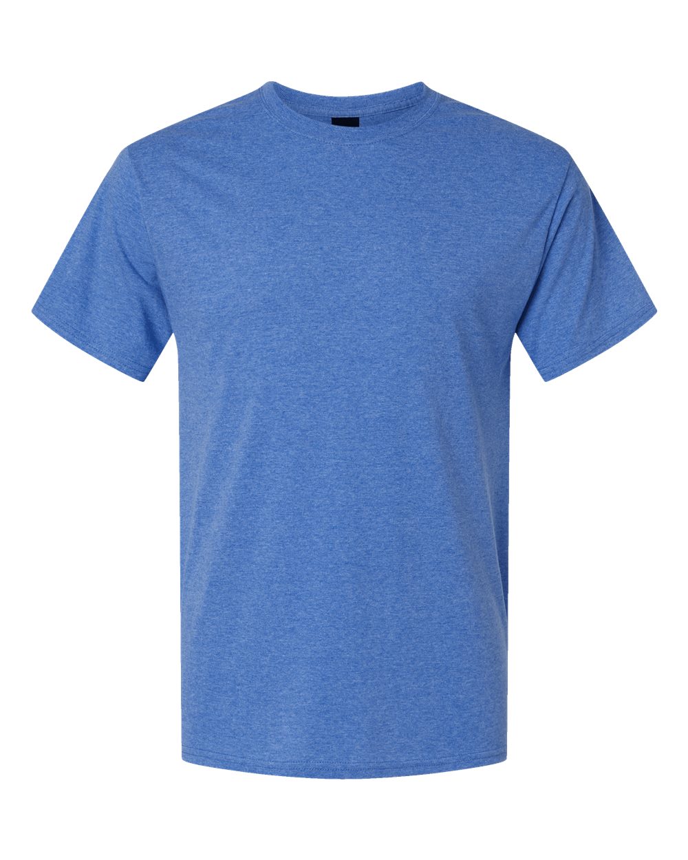 Front View of Bonnet Blue Heather Perfect-T Triblend T-Shirt - 42TB
