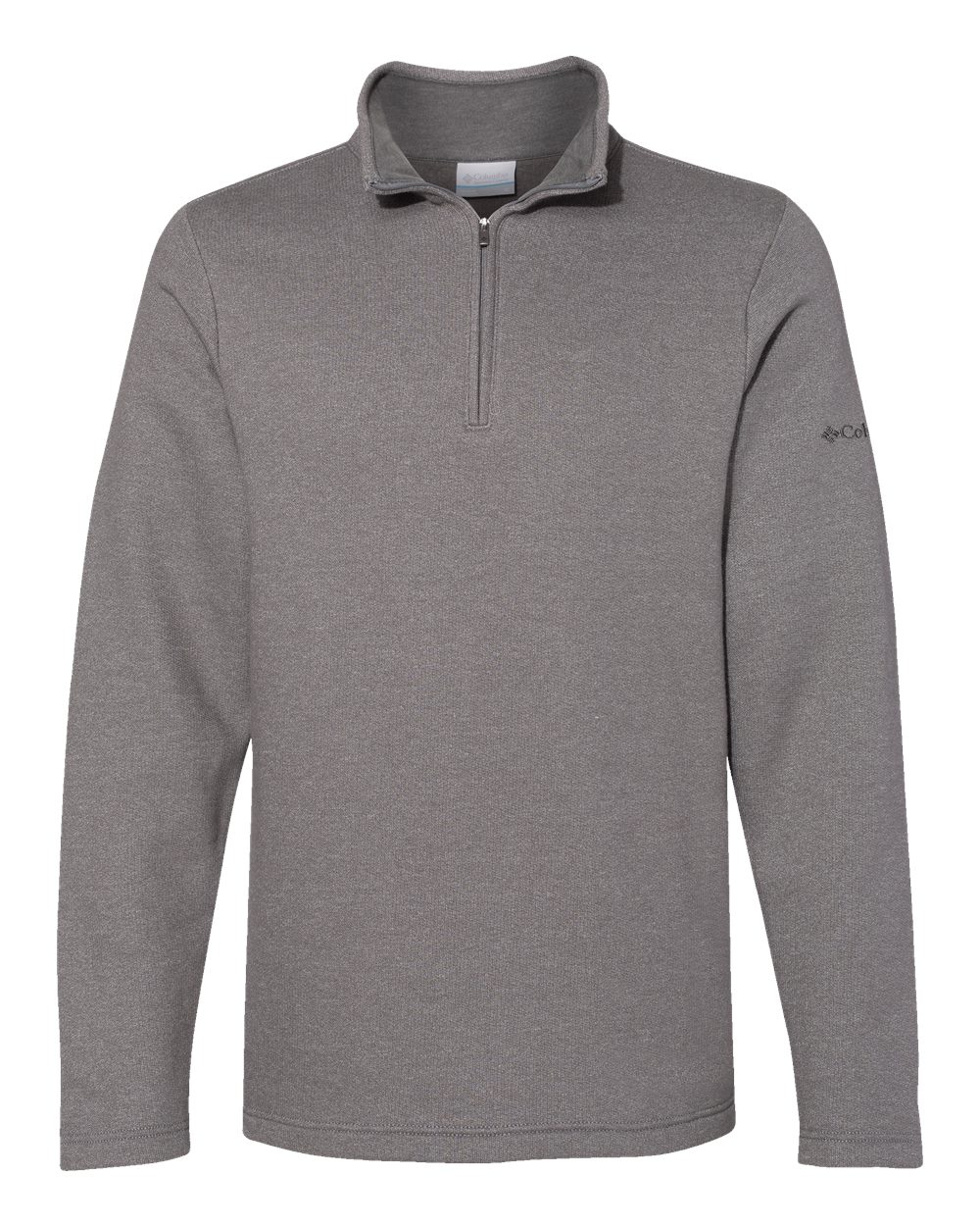 Front View of Boulder Heather Great Hart Mountain™ III Half-Zip Pullover - 212487