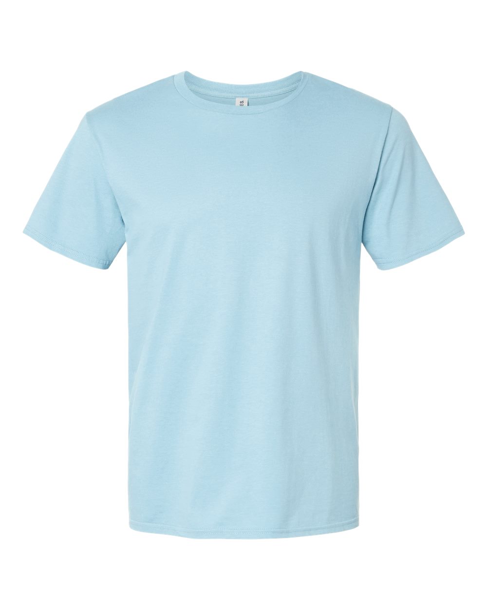 Front View of Breezy Blue Premium Cotton T-Shirt - 570MR