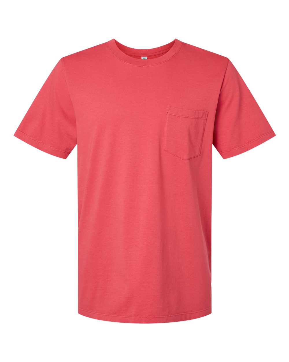 Front View of Brick Classic Pocket T-Shirt - 210