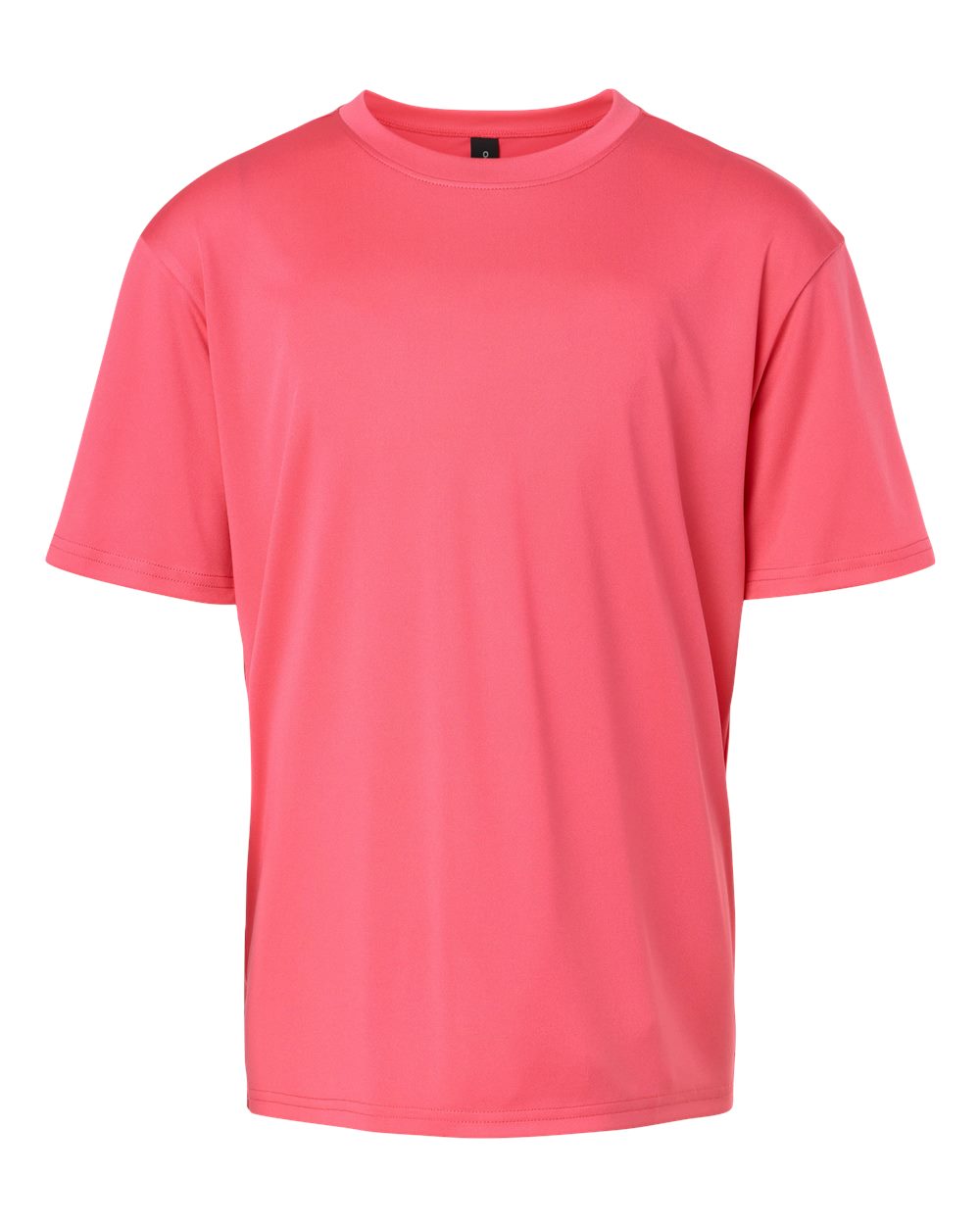 Front View of Bright Pink Pro-Lock Youth Performance T-Shirt - 48000Y