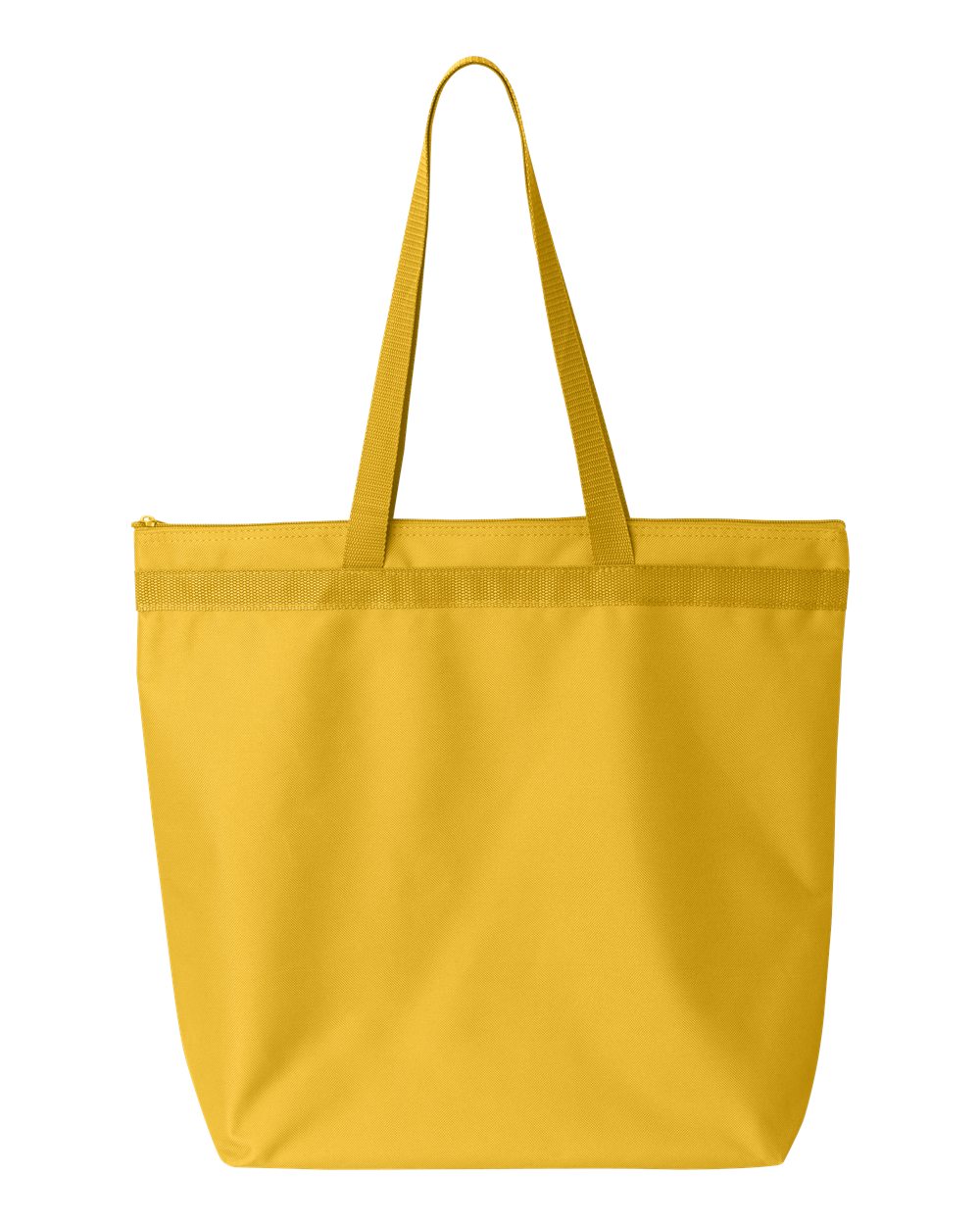 Front View of Bright Yellow Melody Large Tote - 8802