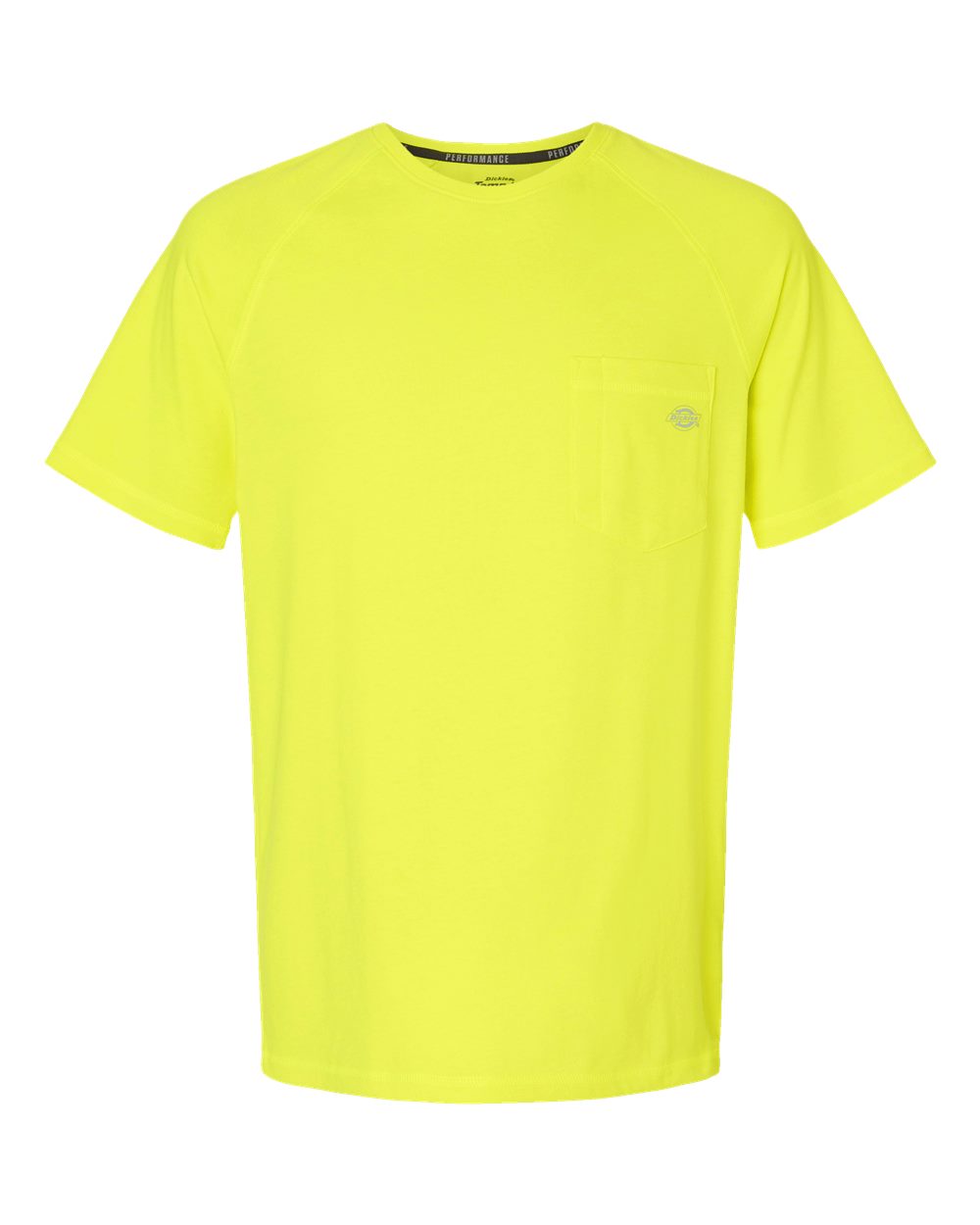 Front View of Bright Yellow Performance Cooling T-Shirt - Tall Sizes - S600T