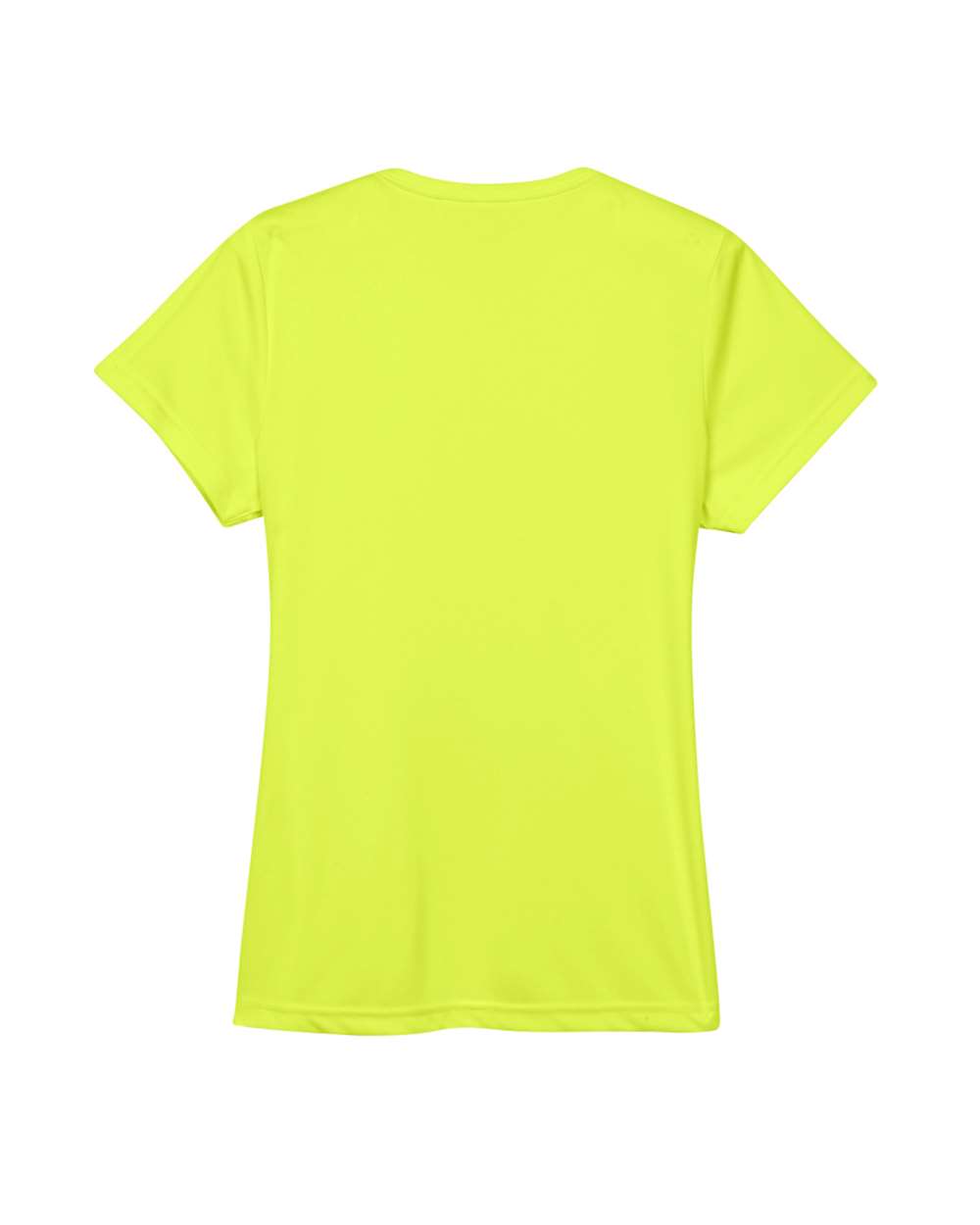 Front View of Bright Yellow Women's Cool & Dry Sport Performance Interlock T-shirt - 8420L