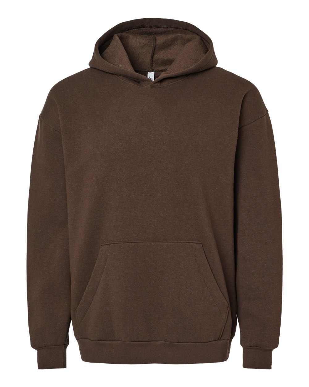 Front View of Brown ReFlex Fleece Hoodie - RF498