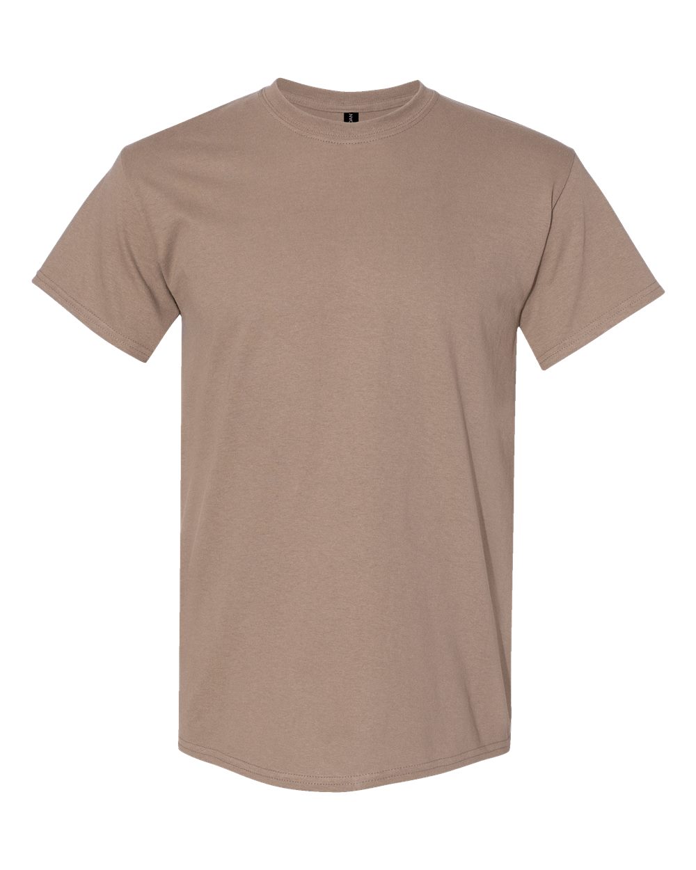 Front View of Brown Savana Heavy Cotton™ T-Shirt - 5000