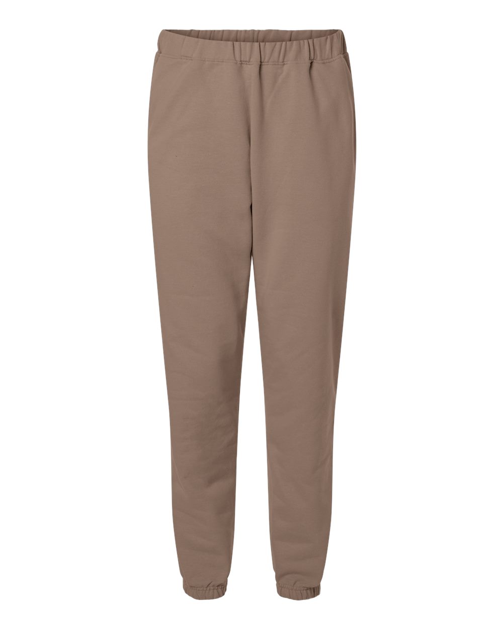 Front View of Brown Savana Softstyle® Midweight Pocket Sweatpants - SF100
