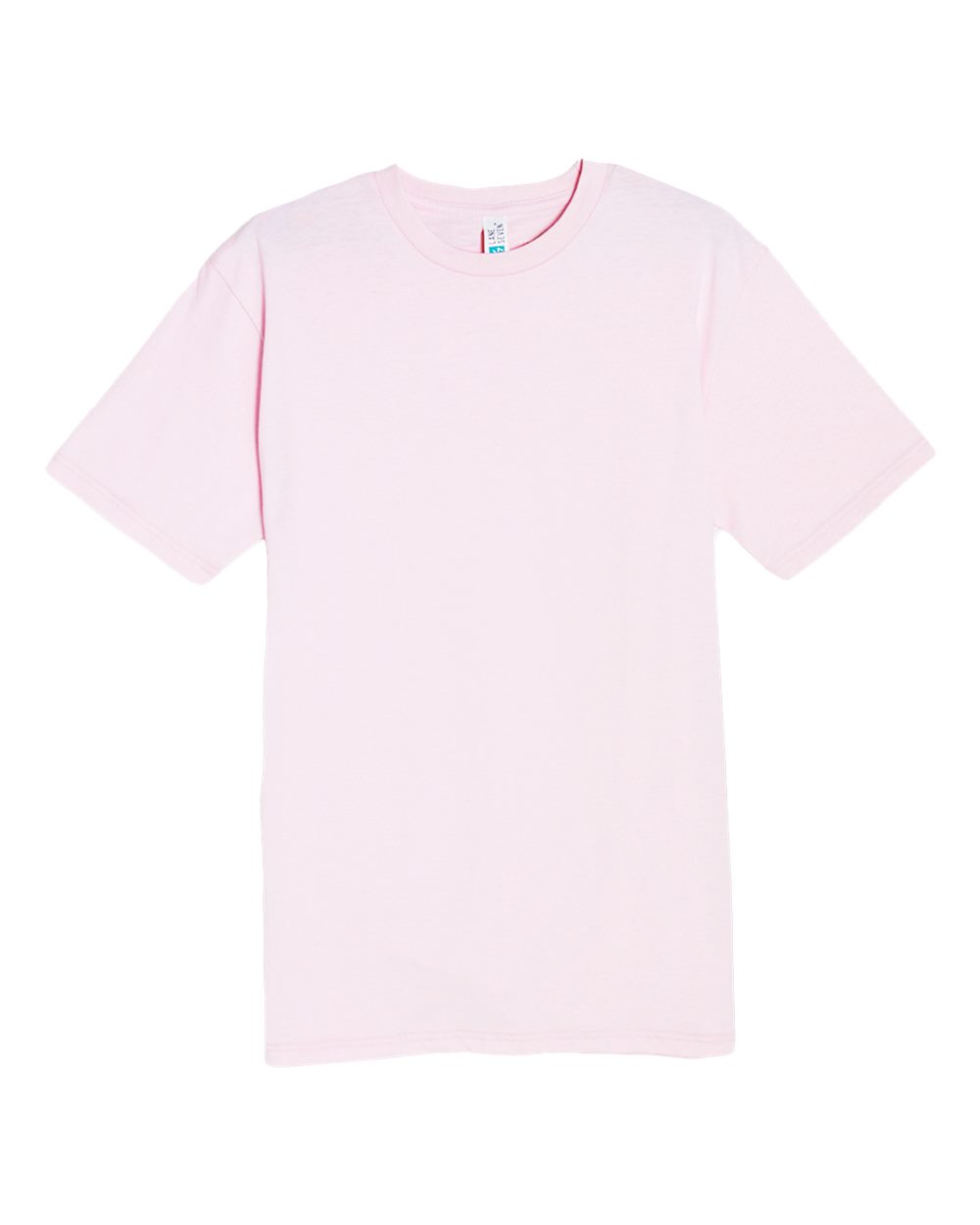 Front View of Bubble Gum Pink Heavyweight T-Shirt - LS15001