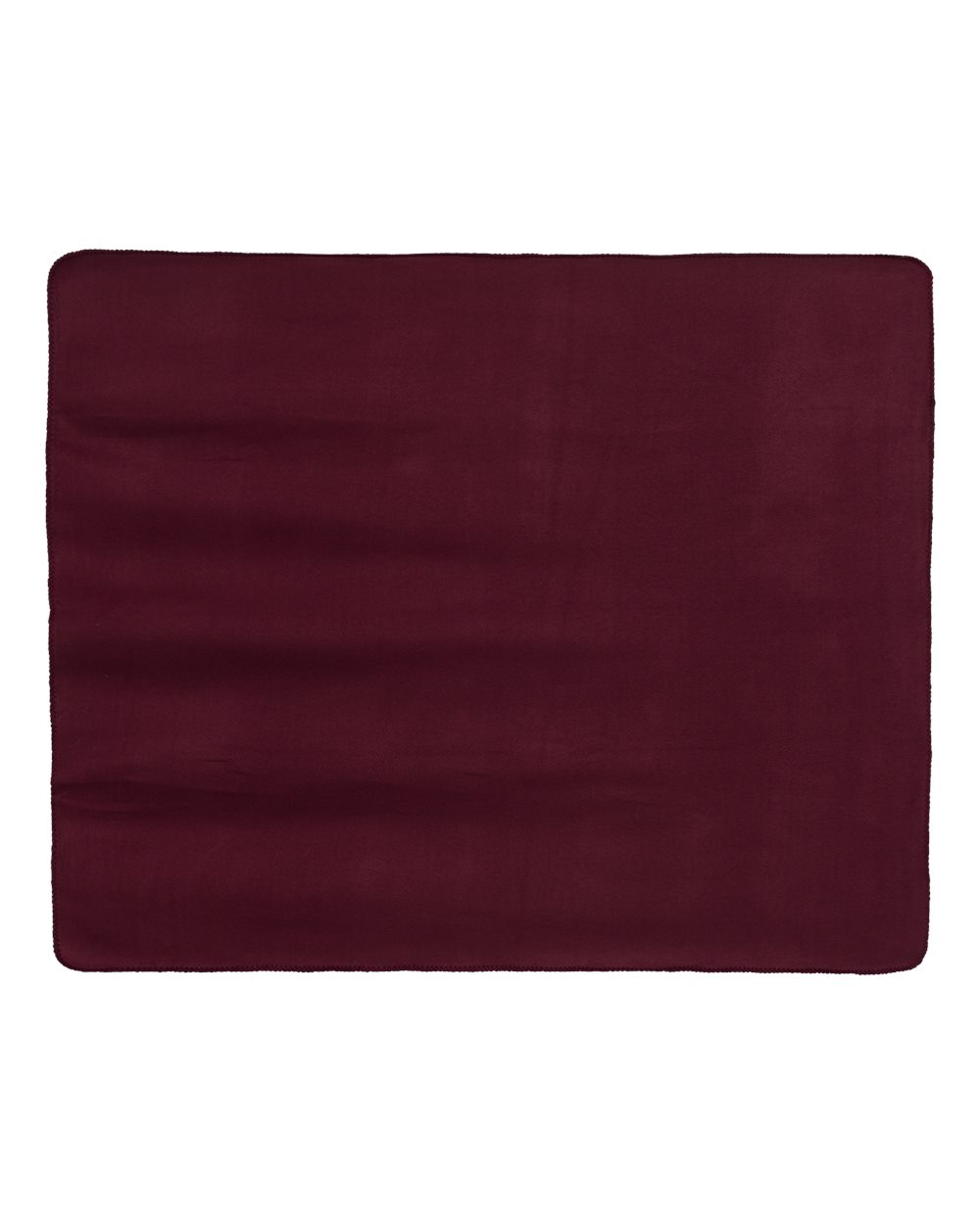 Front View of Burgundy Value Blanket - 8711