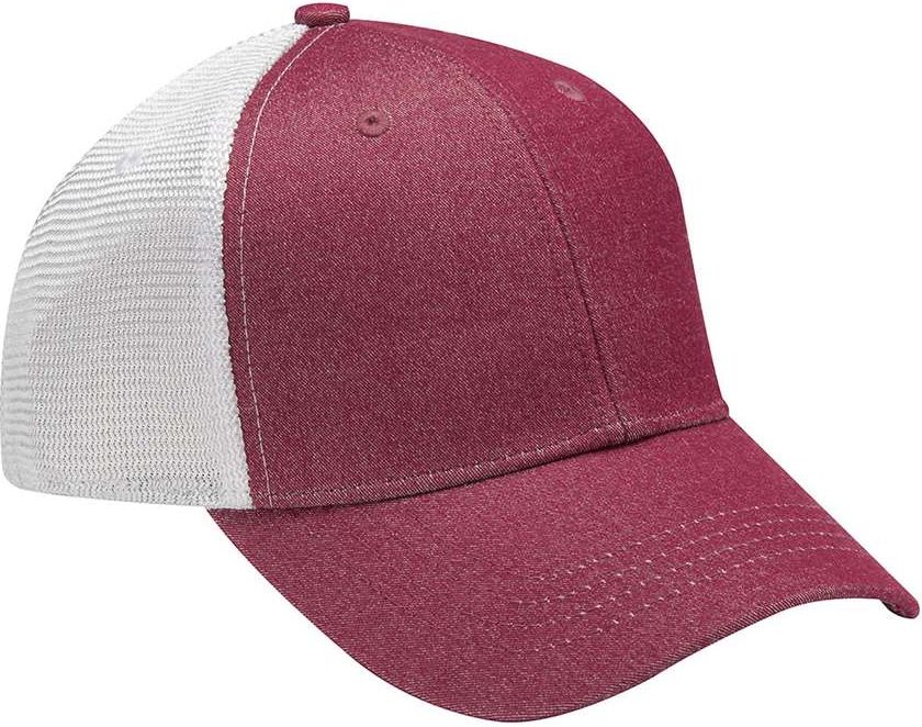 Front View of Burgundy/ White Knockout Cap - KN102