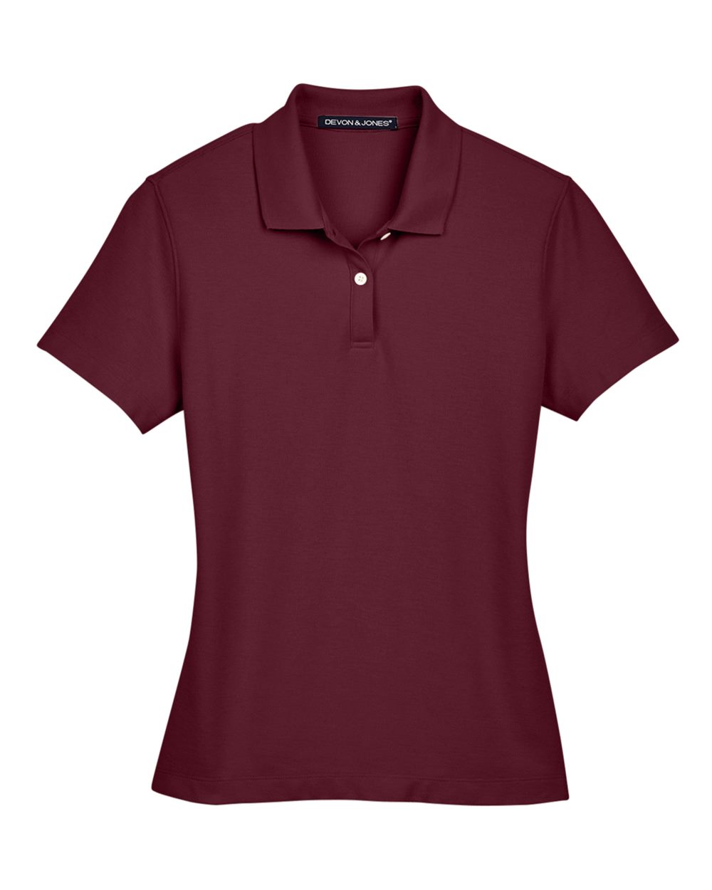 Front View of Burgundy Women's DRYTEC20™ Performance Polo - DG150W