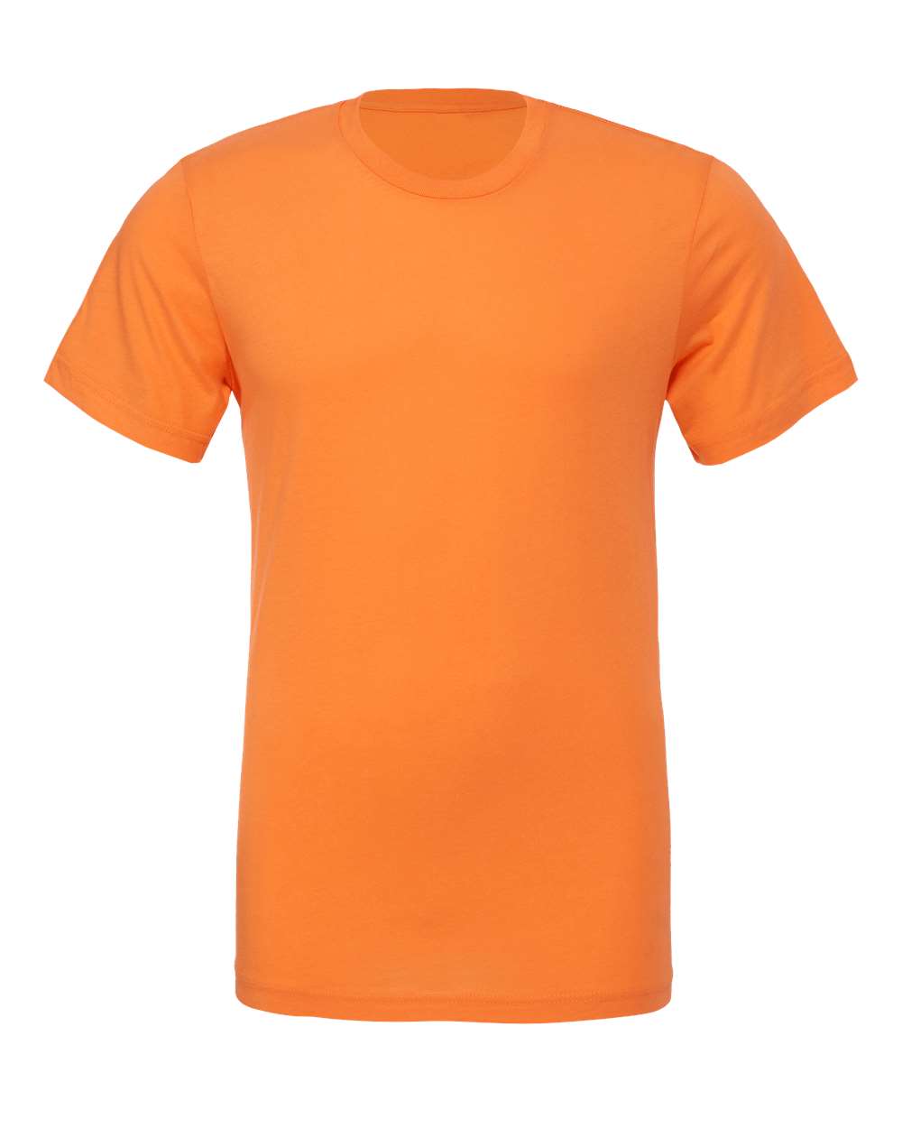 Front View of Burnt Orange Jersey Tee - 3001