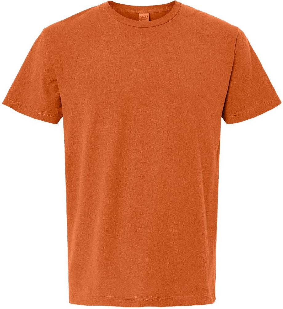 Front View of Burnt Orange Vintage Garment-Dyed T-Shirt - 6500M
